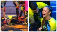 Paloma Fiuza rompió en llanto tras fuerte lesión y abandonaría el programa