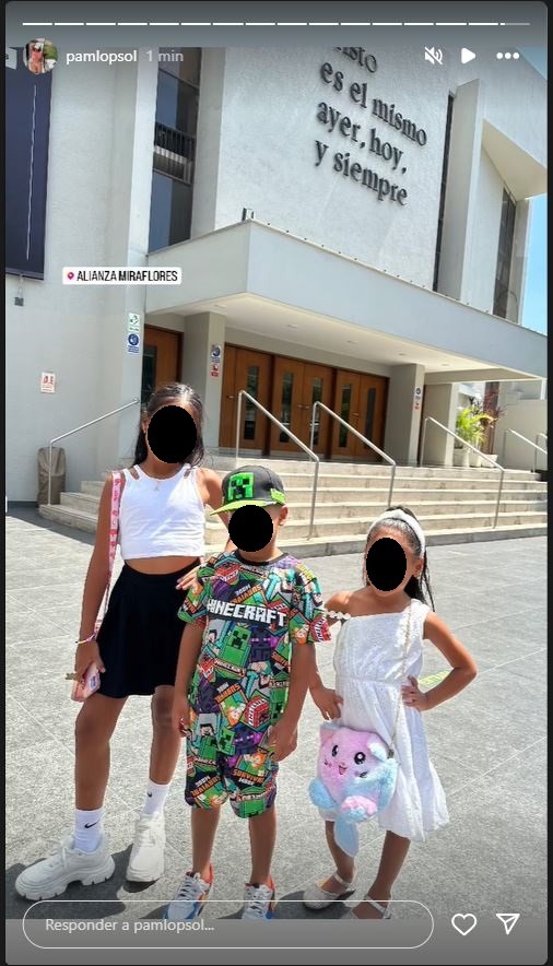 Pamela López compartió imágenes de sus hijos en Lima/Foto: Instagram