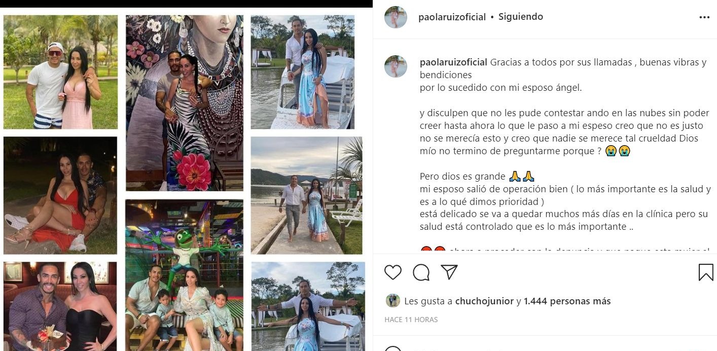 Paola Ruíz emite emotivo mensaje tras ataque a su esposo Ángel Véliz