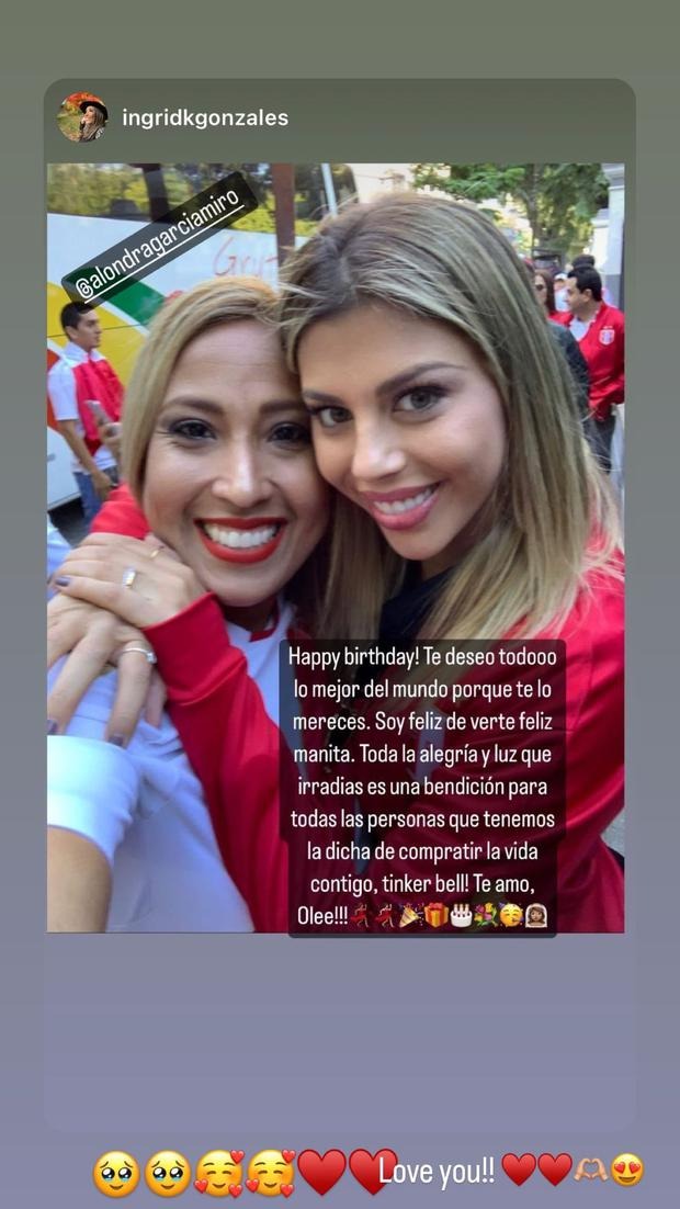 Paolo Guerrero: Alondra García Miró recibió este mensaje de la prima del futbolista