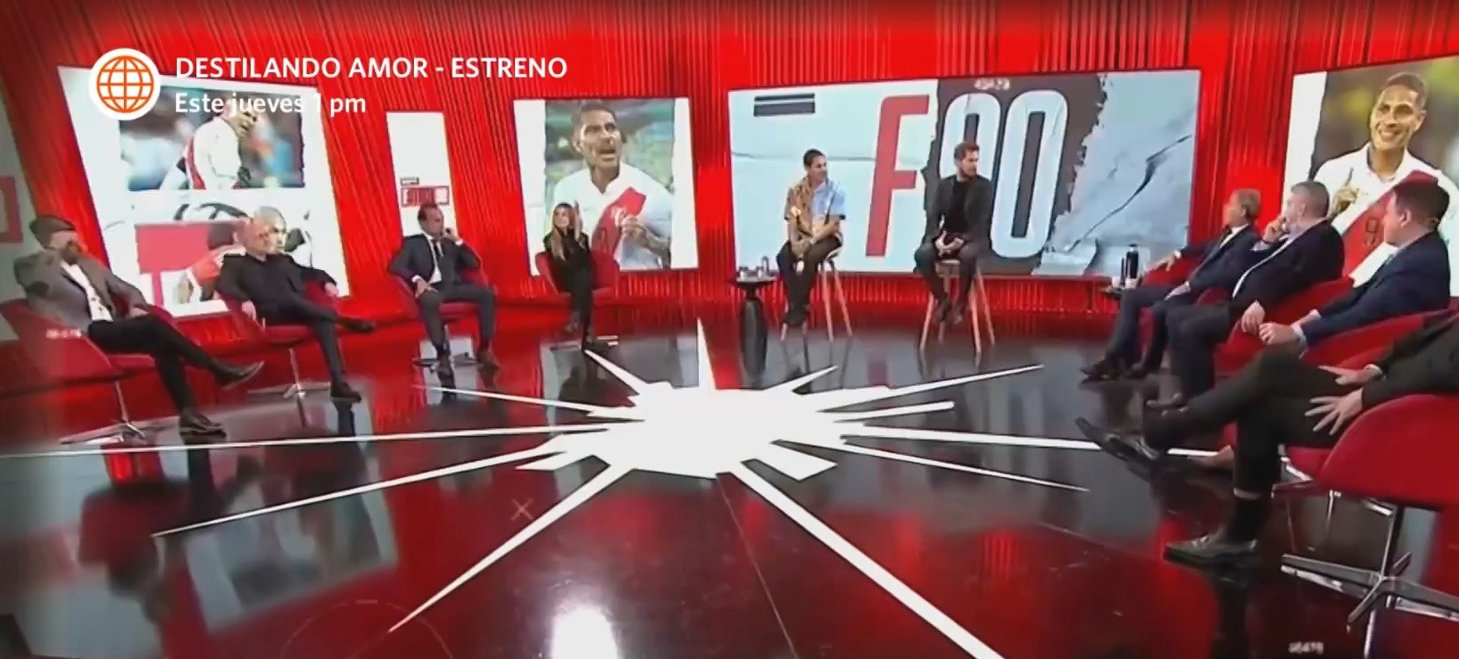 Paolo Guerrero fue invitado por la cadena ESP tras su renuncia a Racing Club/ Foto: ESPN/América Hoy