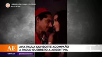 Paolo Guerrero y Ana Paula Consorte ya están en Argentina
