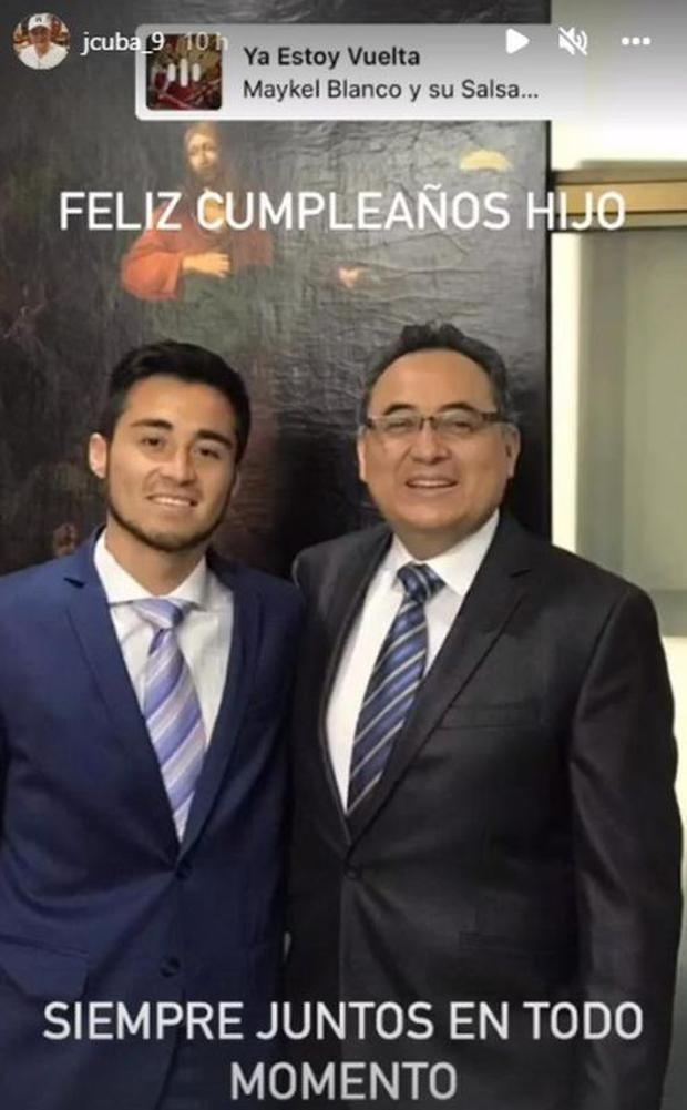 Papá de Rodrigo Cuba celebró cumpleaños del futbolista con foto de su divorcio de Melissa Paredes 