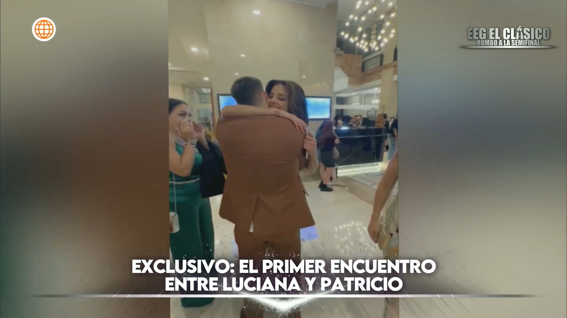 Emotivo reencuentro entre Patricio Parodi y Luciana Fuster tras ganar Miss Grand International 2023. Fuente: AméricaTV