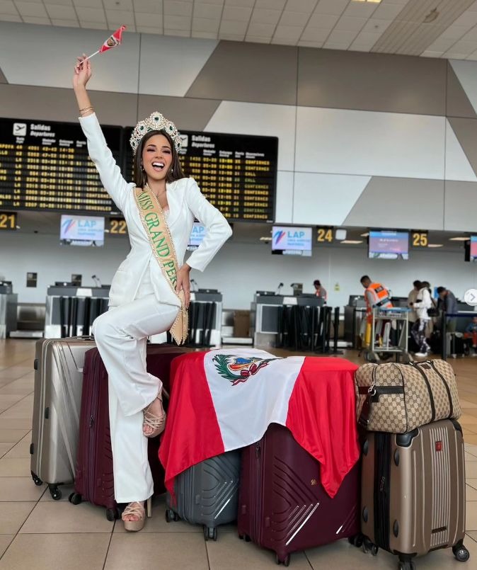 Luciana Fuster viajó este lunes a Vietnam para participar del Miss Grand International / Instagram