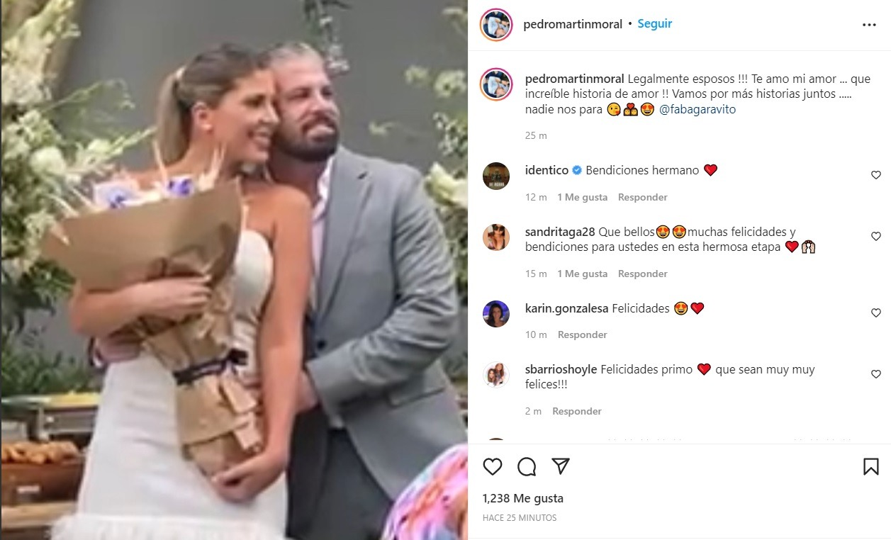 Pedro Moral se casó: Expareja de Sheyla Rojas mostró su felicidad en redes sociales