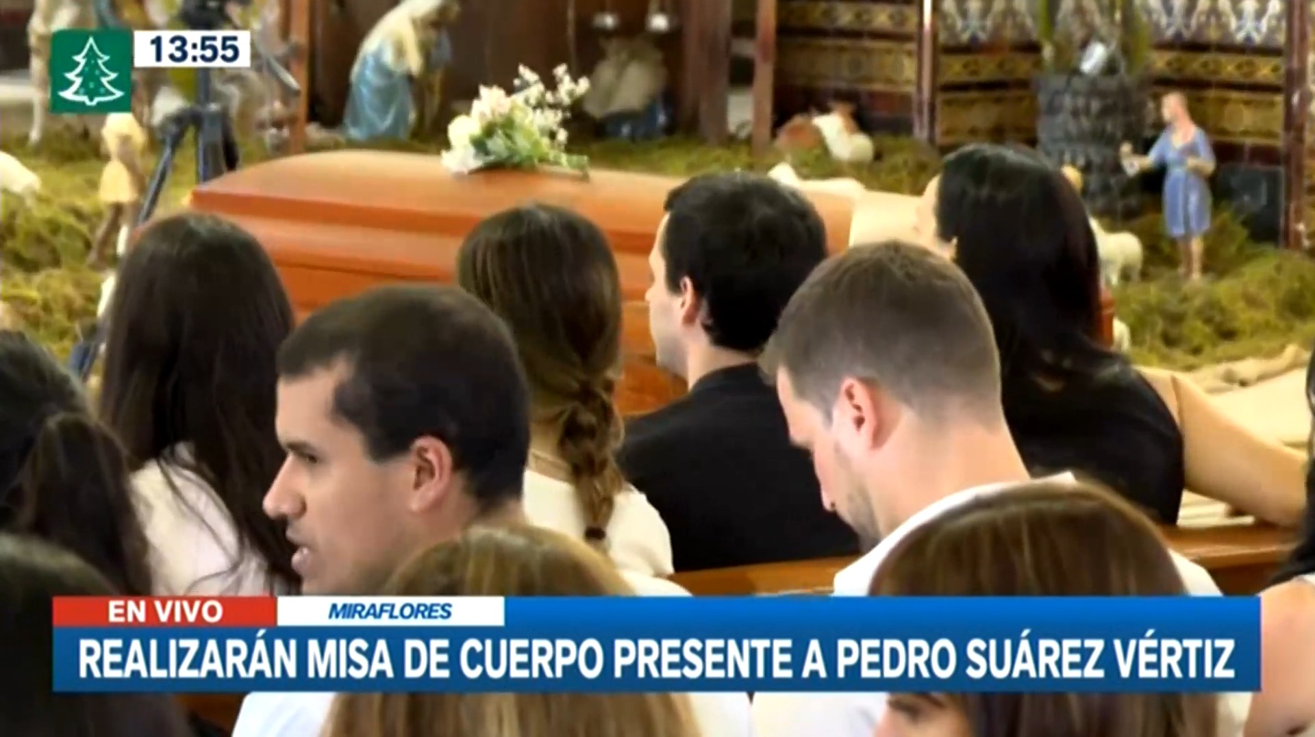 Misa de Pedro Suárez Vértiz en la iglesia Virgen de Fátima en Miraflores / Canal N