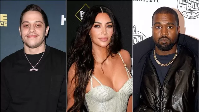 ete Davidson provoca a Kanye West enviándole una foto íntima con Kim Kardashian.
