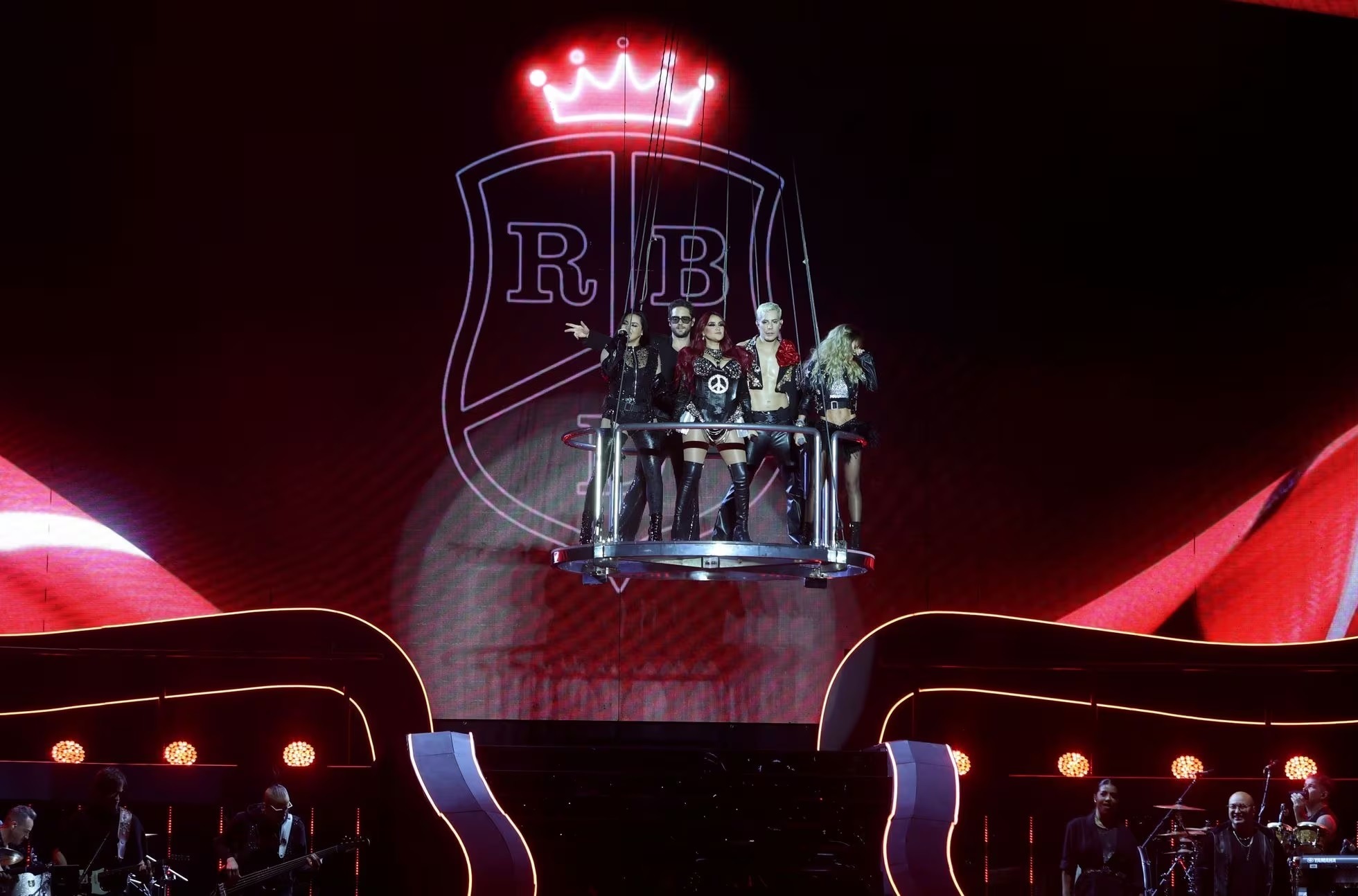 RBD durante su concierto en el Foro Sol de la Ciudad de México. Fiuente: CUARTOSCURO