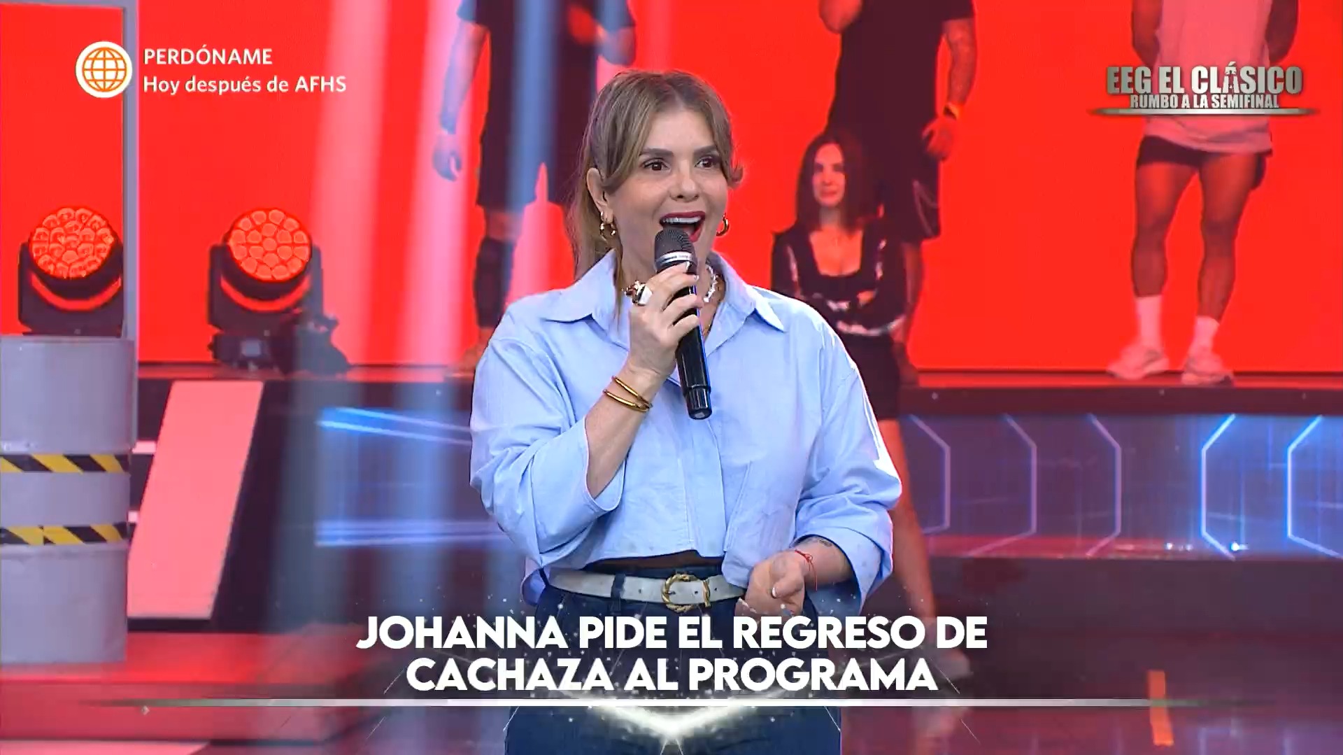Johanna pidió el regreso de Cachaza a EEG y Rafael aseguró que Katia Palma era más graciosa que la conductora. Fuente: AméricaTV
