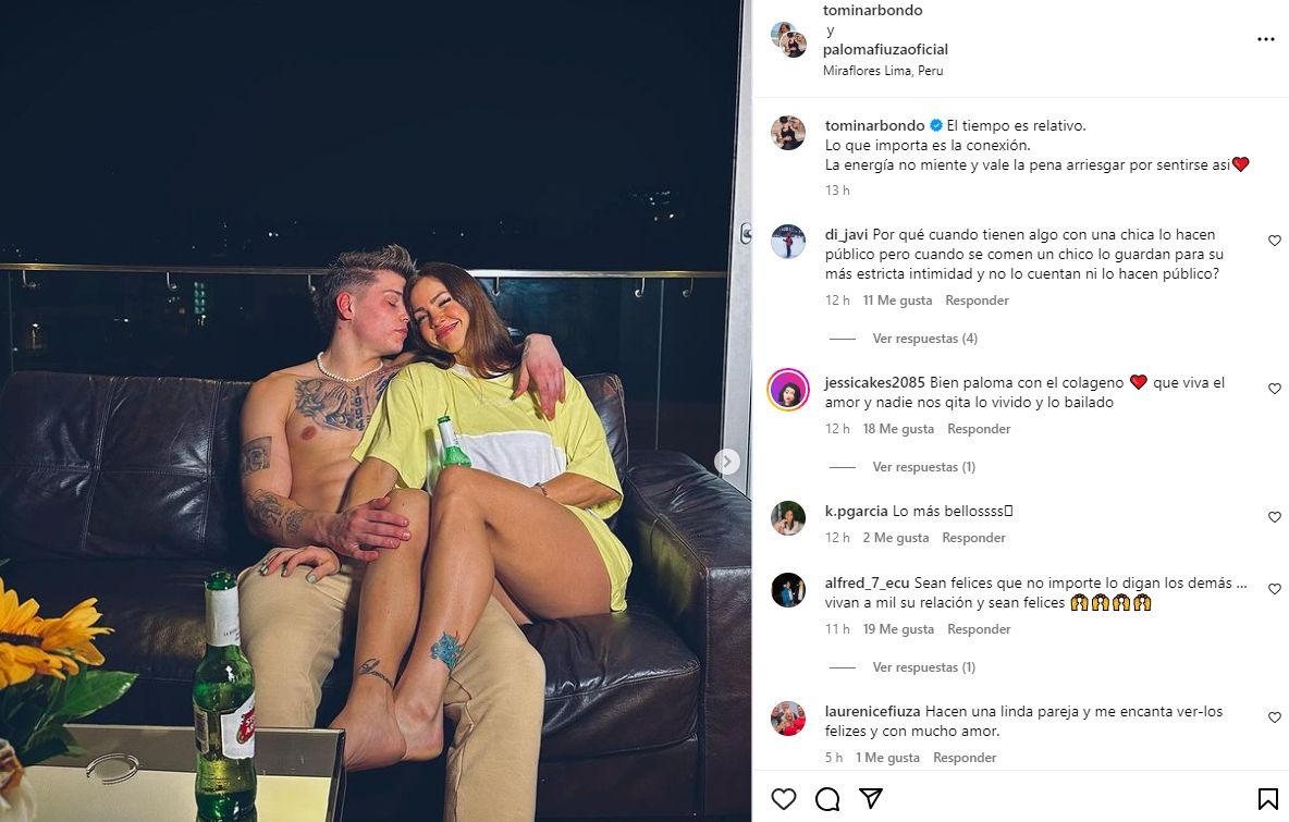 Paloma Fiuza recibe los cuidados de su pareja Tomi Narbondo / Instagram