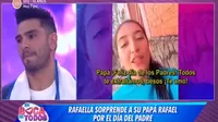 Rafael Cardozo llora de emoción por sorpresa de su hija por el Día del padre 