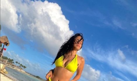 Raysa Ortiz y Santiago Suárez disfrutan de sus días de playa en Cancún