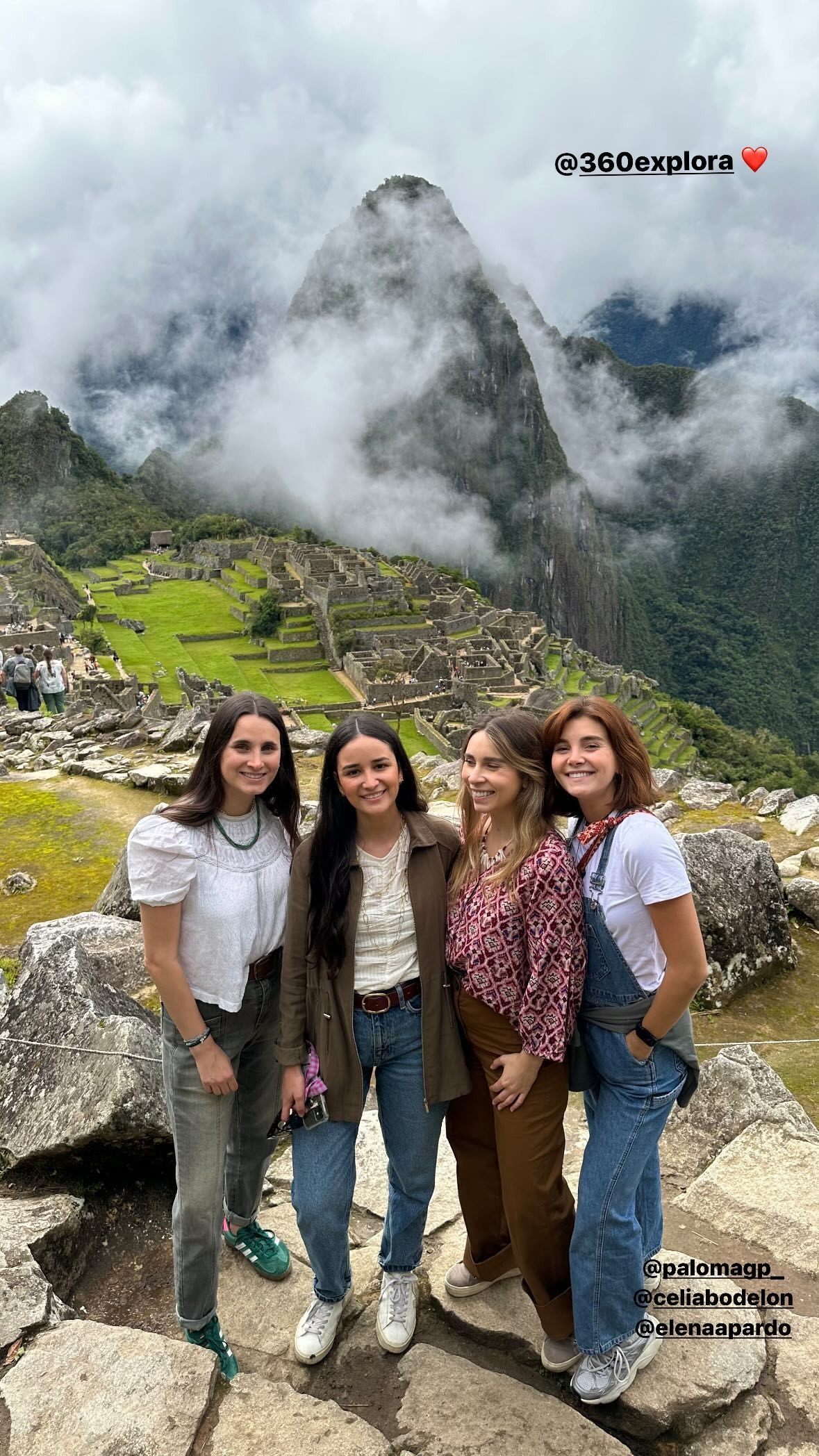 Alex Béjar conoció Machu Picchu junto a sus amigas/Foto: Instagram