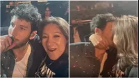 La reacción de Sebastián Yatra cuando una señora le dio tremendo beso durante concierto