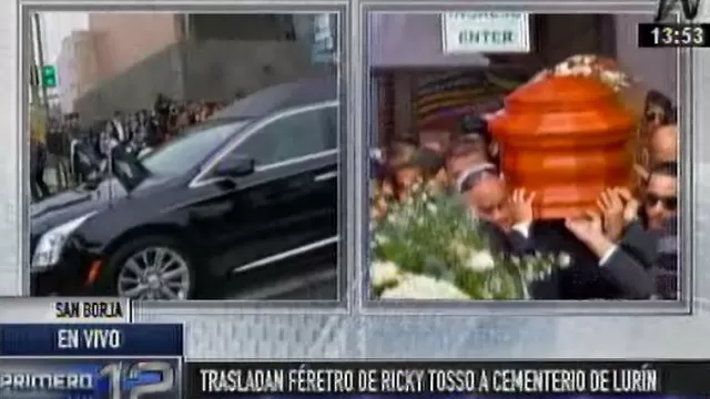 Restos de Ricky Tosso son trasladados a cementerio de Lurín