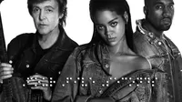 Rihanna estrenó videoclip con Paul McCartney y Kanye West