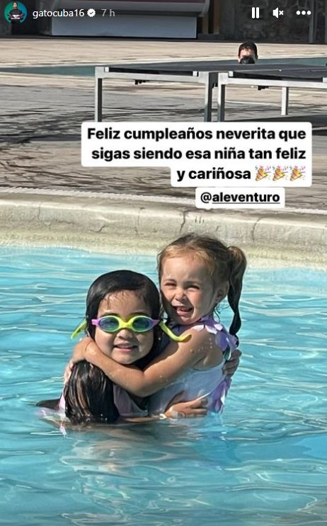 Rodrigo Cuba le dedicó adorable saludo a hija mayor de Ale Venturo por su cumpleaños