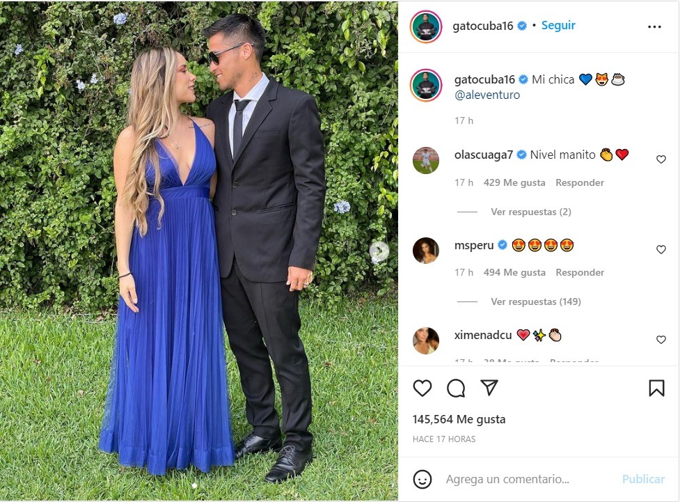 Rodrigo Cuba y Ale Venturo compartieron románticas fotos y usuarios reaccionaron así