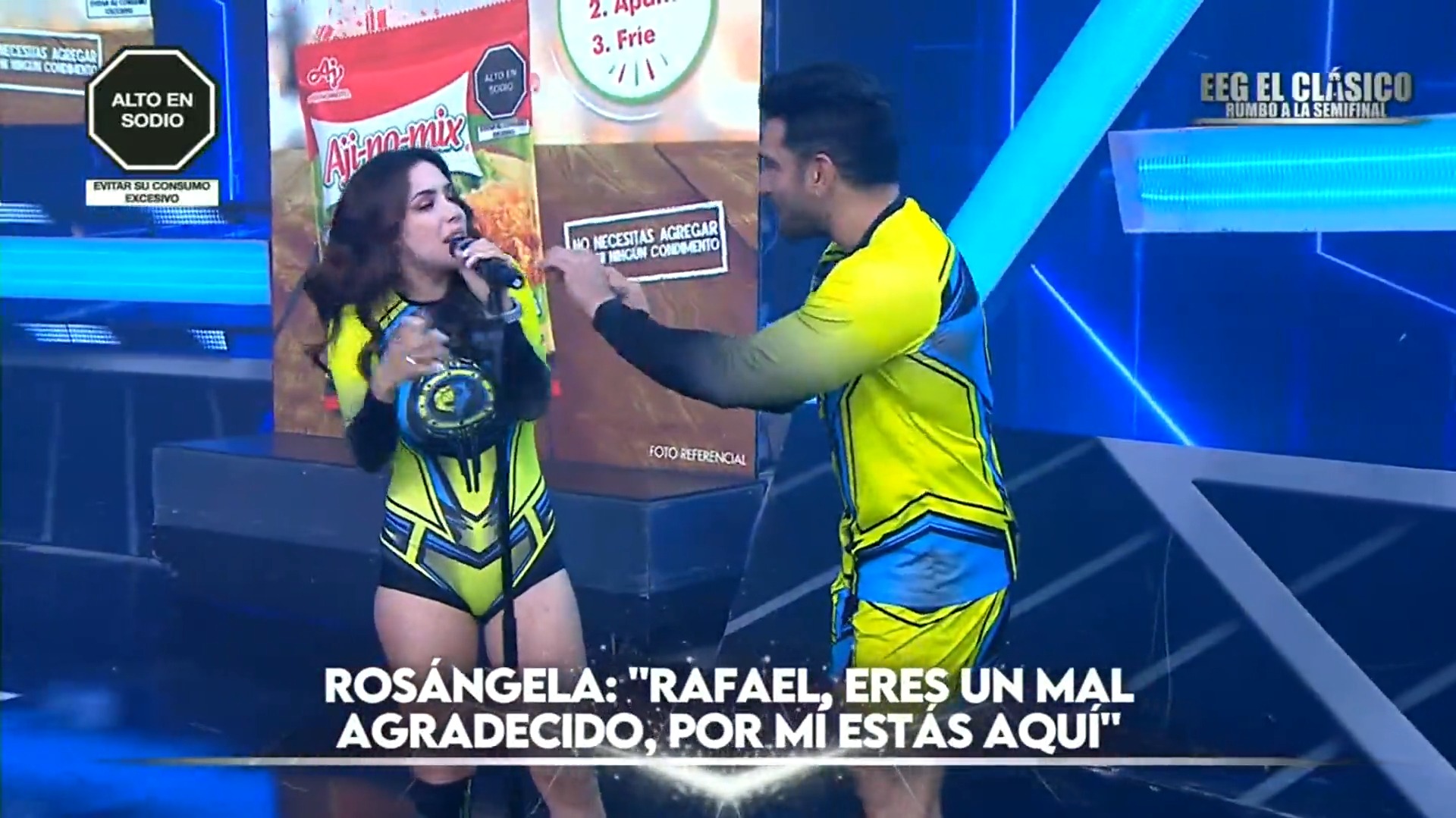 Rosángela Espinoza se molestó tras comentario de Rafael Cardozo. Fuente: AméricaTV