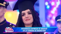 Rosángela Espinoza lloró al recordar todo lo que hizo para estudiar en la universidad