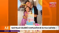 Said Palao preparó adorable fiesta de cumpleaños para su hija Caetana 