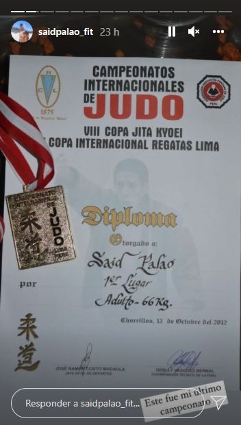 Said Palao se despide de EEG para competir en el Campeonato Nacional de Judo 