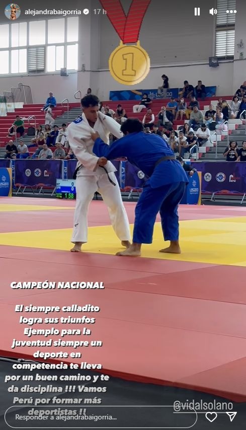 Alejandra Baigorria le dedicó tierno mensaje a Said Palao tras ganar el Campeonato Nacional de Judo / Instagram