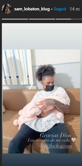Samahara Lobatón dio a luz a Xianna y compartió su primera foto
