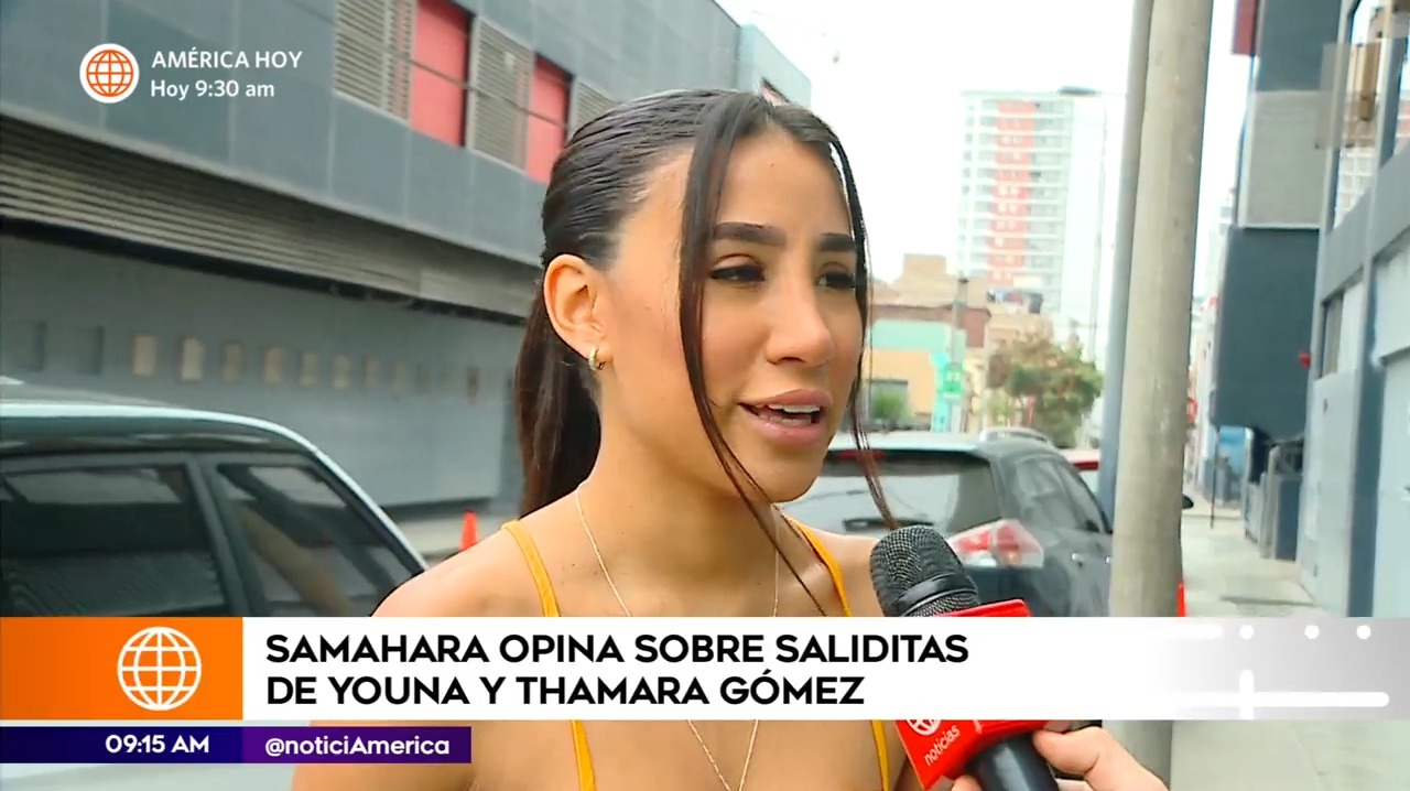 ¿Le da igual? Samahara Lobatón y el comentario sobre salidas de Youna con Thamara Gómez 