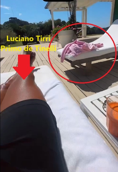 En la publicación de Luciano Tirri, primo de Marcelo Tinelli se aprecia una prenda color rosa / Foto: Instagram