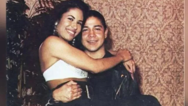 Selena Quintanilla y su esposo