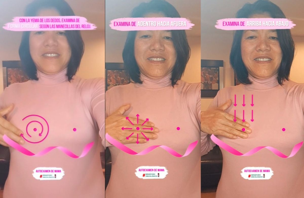Semáforo Oncológico desarrolla filtro en Instagram que enseña a realizarse un autoexamen de mama
