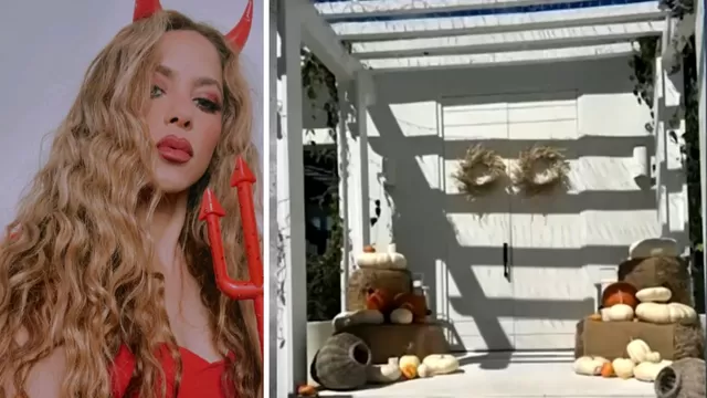 Shakira decoró su casa para celebrar Halloween y lució sexy disfraz 