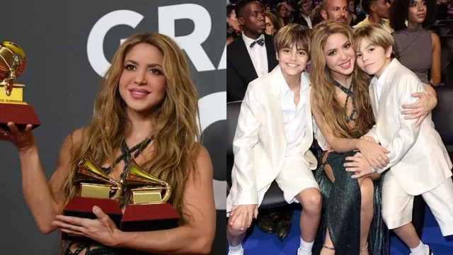 Shakira dedicó su Latin Grammy a Milan y Sasha: “Les prometí que van a tener una mamá feliz”