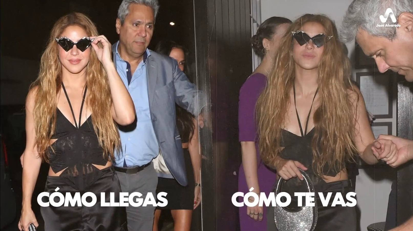 Shakira saliendo de la fiesta en Londres junto a su hermano Tonino Mebarack/ Foto: José Alvarado