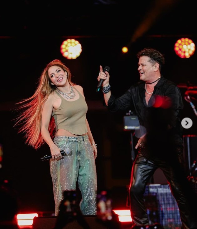 Shakira interpretó 'La Bicicleta' junto a Carlos Vives en Miami/Foto: Instagram