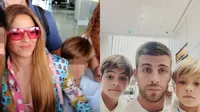 Shakira y sus hijos se reencontraron con Gerard Piqué en Barcelona  