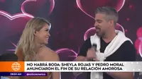 Sheyla Rojas y Pedro Moral cancelan su matrimonio