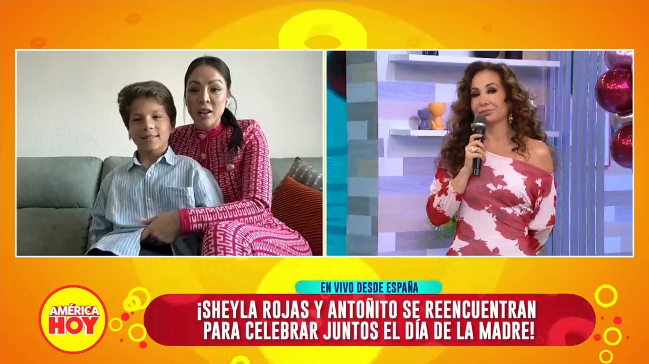 Sheyla Rojas ya está con Antoñito: El pequeño puso en aprietos a su mamá