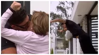 Silvio robó candente beso a Francesca y ella lo botó a patadas de su casa