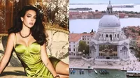 ¡Sin palabras! Georgina Rodríguez impactó con foto gigante en la Basílica de Venecia