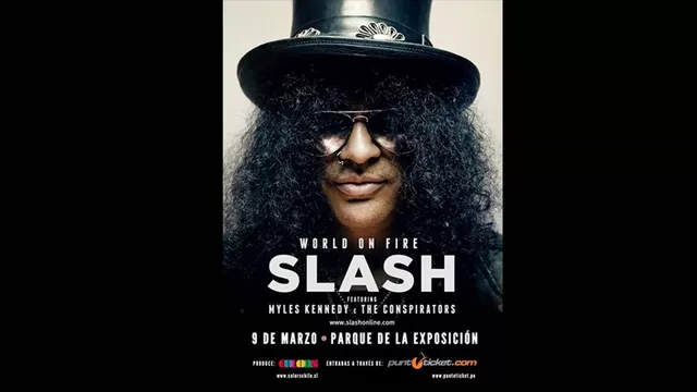 Slash confirmó concierto en Perú