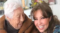 Thalía se despidió de su abuela con conmovedor video