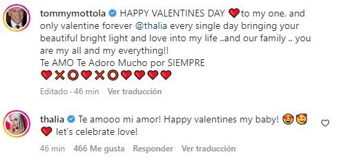 Thalía y Tommy Mottola terminaron con rumores de separación con nostálgico video por San Valentín