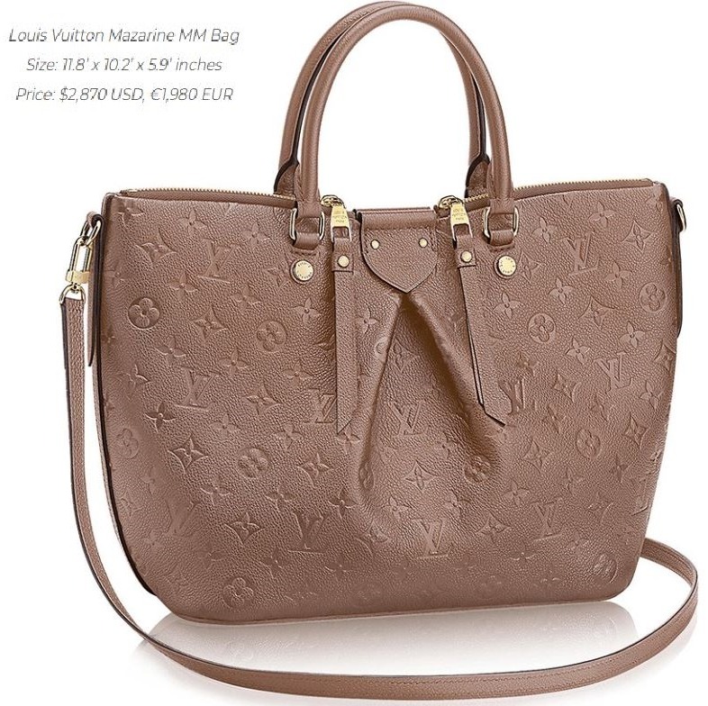 Este bolso de colección Louis Vuitton tiene un costo de $2,870 dólares / Foto: Louis Vuitton