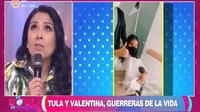 Tula Rodríguez se conmueve al hablar del estado de salud de su hija Valentina