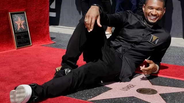 Usher recibe su estrella en el Paseo de la Fama de Hollywood