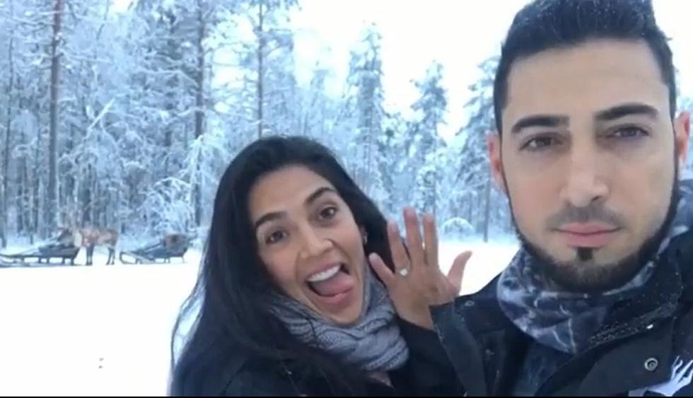 Vania Bludau: Su ex Frank Dello Russo le pide matrimonio a su pareja ¡En la nieve!