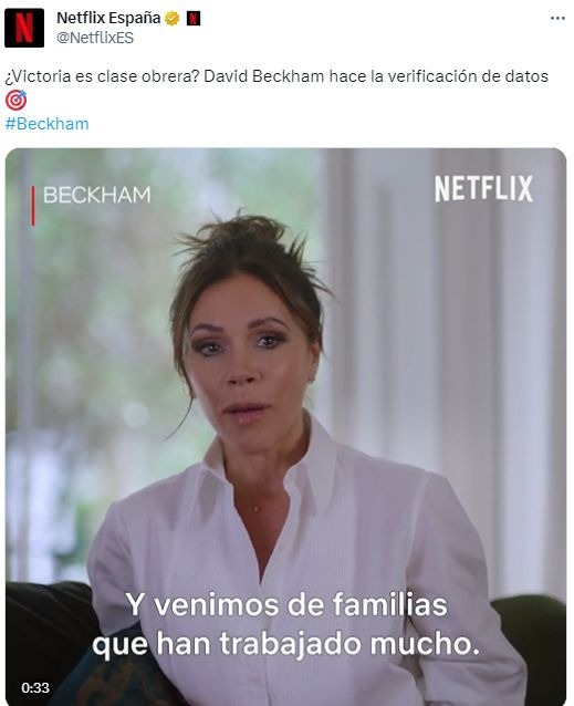 Netflix bromeó con lo que le hizo David Beckham a Victoria / Fuente: X